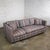 1987 Modern Tuxedo Style Sofa by Thomasville Navy, Gray, Lavender, & Red Striped Upholstery For Sale - Image 14 of 18