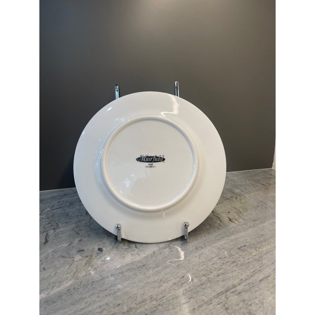 Vintage Muirfield Celebrity 9408 Salad/Accent Plate - Green Trumpet Angel For Sale - Image 4 of 4