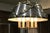 Mid-Century Modern Mid-Century Modern Brass and Steel Custom Double Chandelier For Sale - Image 3 of 9