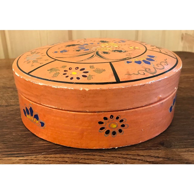 Hand Painted Paper Mache Box Chairish