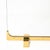 Mid-Century Sculptural Polished Brass & Glass Fireplace Screen For Sale - Image 9 of 11