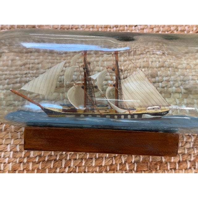 Vintage Ship in a Bottle For Sale - Image 4 of 10