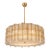 Contemporary Modern Italian “Tropical” Murano Glass Gold Round Chandelier by Simoeng For Sale