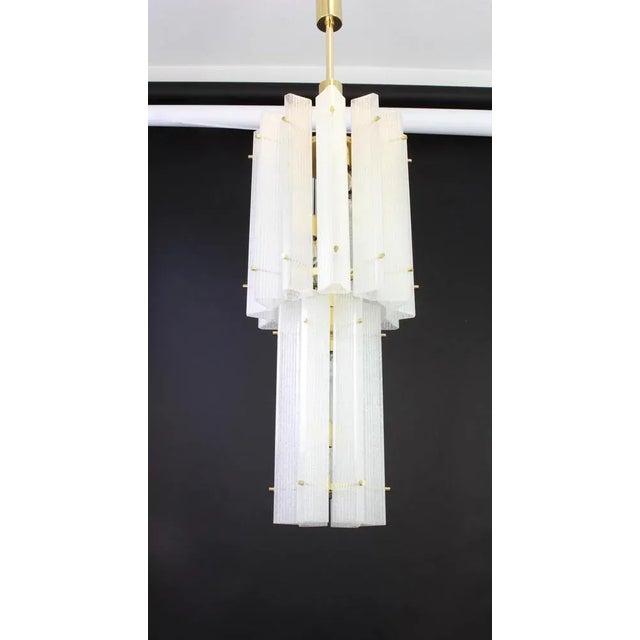 Large German Murano Ice Glass Pendant from Limburg, 1970s For Sale - Image 10 of 12