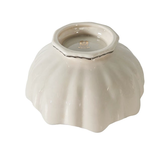 Lenox Symphony Bon Bon Fine China Footed Bowl For Sale - Image 4 of 7