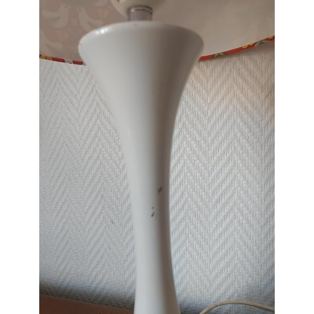 Orange Tulip Lamp with Orange Birds, 1970 For Sale - Image 8 of 10