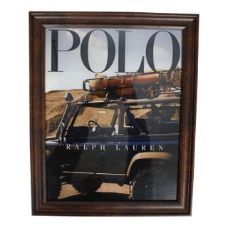 Polo Ralph Lauren Framed Advert Sign For Sale