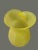 Mid 20th Century Hand Blown Italian Art Glass Yellow Abstract Top Vase For Sale - Image 4 of 7