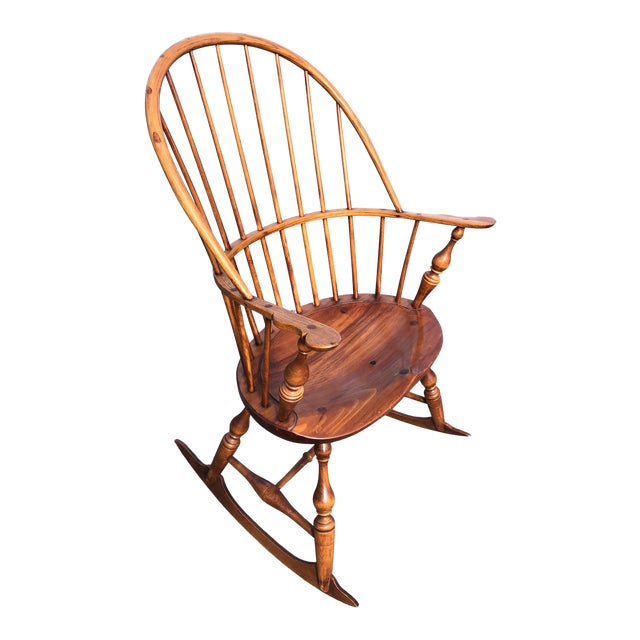 Classic Windsor Style Rocking Chair For Sale