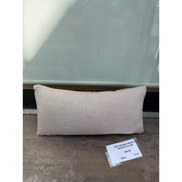 Antique 18th Century French Tapestry Pillow For Sale In Los Angeles - Image 6 of 6