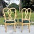 Wood Vintage Rococo Style Wooden Floral Needlepoint Dining Chairs - Set of 4 (No Captain Chair) For Sale - Image 7 of 12