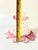 Pair Vintage Venetian Murano Opaline & Pink Cranberry Glass Chandelier Lamp Replacement Components For Sale In Boise - Image 6 of 12