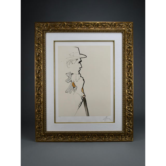 1990s René Gruau, Au Champs De Cours, 1989, Acrylic on Paper, Framed For Sale - Image 5 of 14