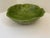 Vintage Green Cabbage Leaf Footed Serving Bowl Handmade Signed Nice large green cabbage leaf footed serving bowl. Signed...