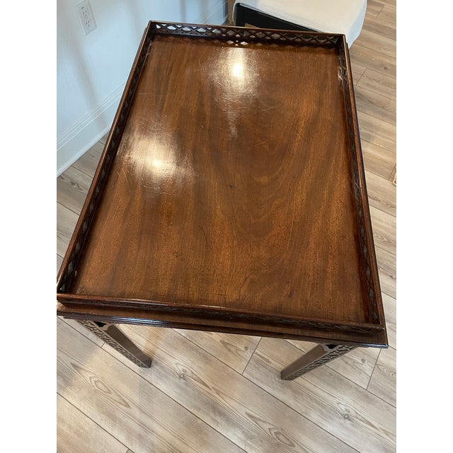 19th Century Mahogany Tea Table For Sale - Image 10 of 13