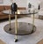 Mid-Century Modern French Brass and Smoked Glass Coffee Table, 1970s For Sale - Image 3 of 6