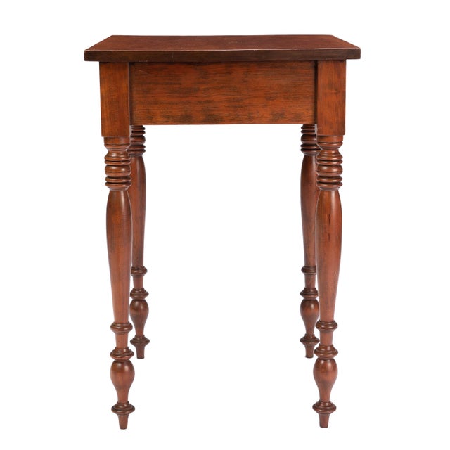 Traditional Upper Connecticut Valley Sheraton Curly Birch One-Drawer Stand, C. 1820 For Sale - Image 3 of 17
