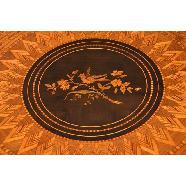 Late 19th Century Antique Italian Sorrento Dining Table, 1870s For Sale - Image 5 of 13