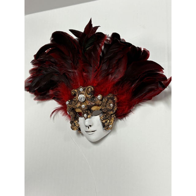 Beautiful Venetian Decorative Mask For Sale - Image 4 of 5