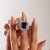 Contemporary 8.21ctw Deep Royal Sapphire Princess Diana Diamond Cocktail Ring in 18k White Gold Size 5.5 For Sale - Image 3 of 15