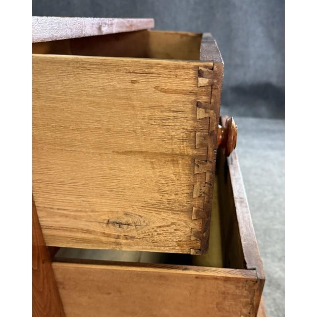 Early 1900s Walnut 3-Drawer Chest For Sale - Image 9 of 10