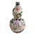 Antique Chinese Famille Noir Porcelain Vase, Double Gourd Shape, Qing Dynsty 15" For Sale