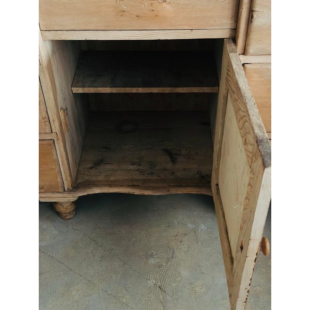 Antique Pine Sideboard For Sale - Image 4 of 12