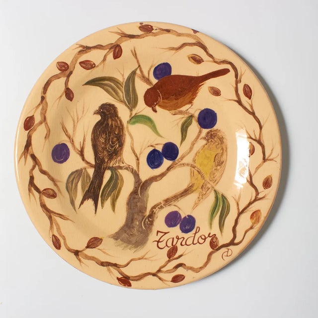 Immerse yourself in the artistic legacy of Catalan artist Diaz Costa with our vintage hand-painted ceramic plate artwork,...