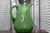 Chartreuse Large Green Glass Pitcher with Handle For Sale - Image 8 of 13