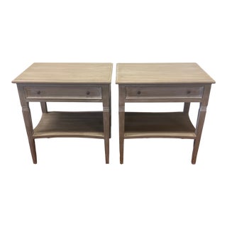 Noir Oxford Nightstand in Weathered Finish For Sale
