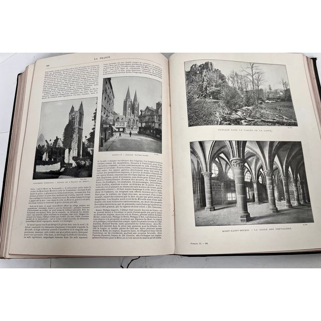 Antique French Illustrated Leather Bound Geography Book For Sale - Image 16 of 16