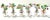 Czech Glass Flower Place Card Holders – Miniature Bouquets, Set of 6 For Sale - Image 4 of 12