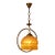 Vintage French See Delmas Sculptural Brass Pendant Light For Sale