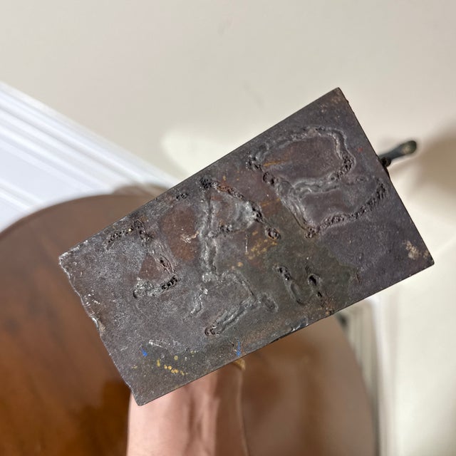 Late 20th Century Artist Made Brutalist Style Bronze Seahorse Sculpture For Sale - Image 9 of 9