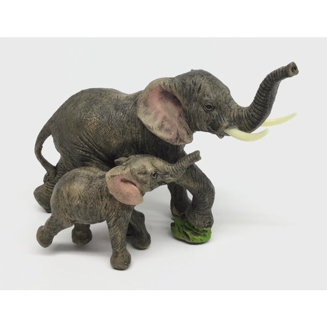 Vintage 1990’s Maitland Smith High Quality Resin Elephant Sculpture For Sale - Image 13 of 13
