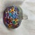 Mid-Century Modern Vintage Murano Millefiori Apple Paperweight For Sale - Image 3 of 5