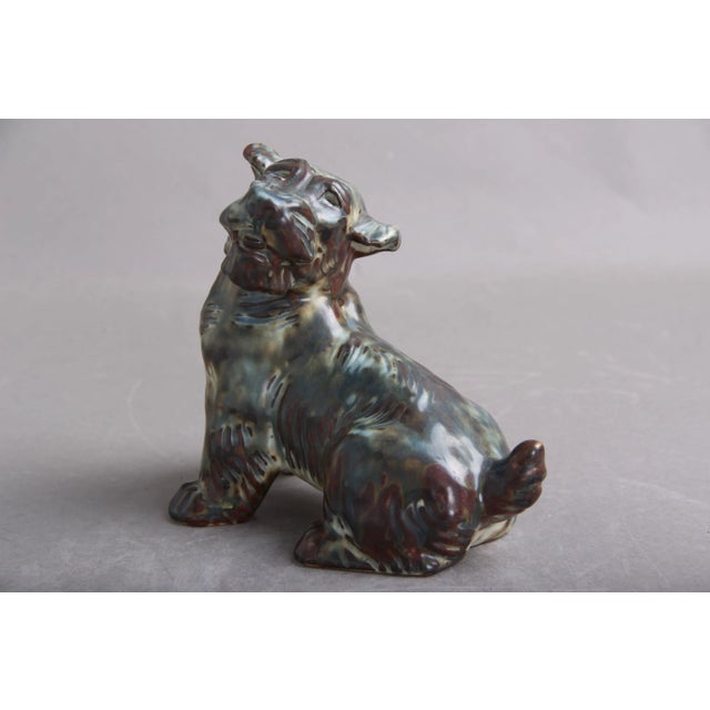 Brown Model 20129 Dog Figurine by Knud Kyhn for Royal Copenhagen For Sale - Image 8 of 8
