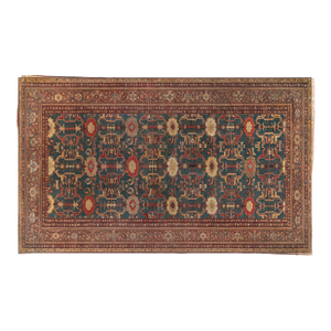 Fine Antique Persian Sultanabad Red, Blue, Yellow Rug
