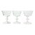 1940s Vintage Set of 3 Coupe Champagne Glasses 4 5/8” 6oz For Sale