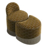 Set of Lila Stool and Ottoman by Ottiu For Sale