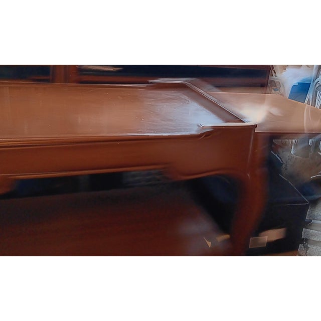 Antique Weiman Heirloom Rolling Drop Leaf Bar Cart/Server/Buffet W/Drawer For Sale In Philadelphia - Image 6 of 8