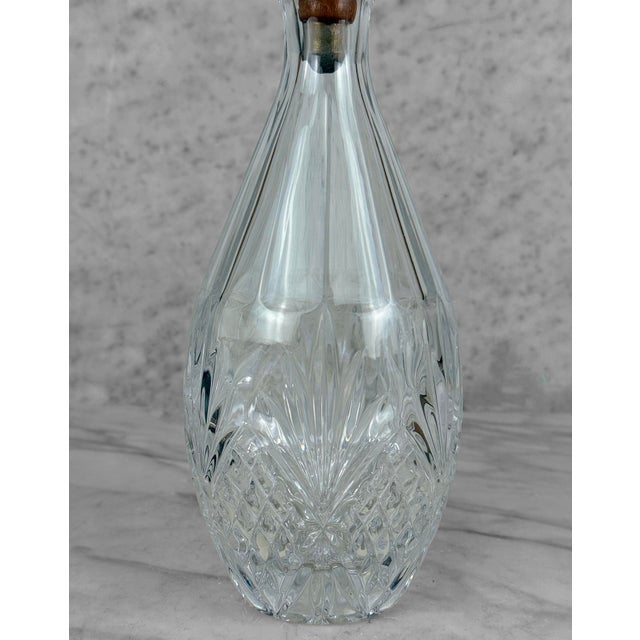 Glass Vintage Victorian Crystal Liquor Decanter W/ Hans Turnwald Stopper For Sale - Image 7 of 11