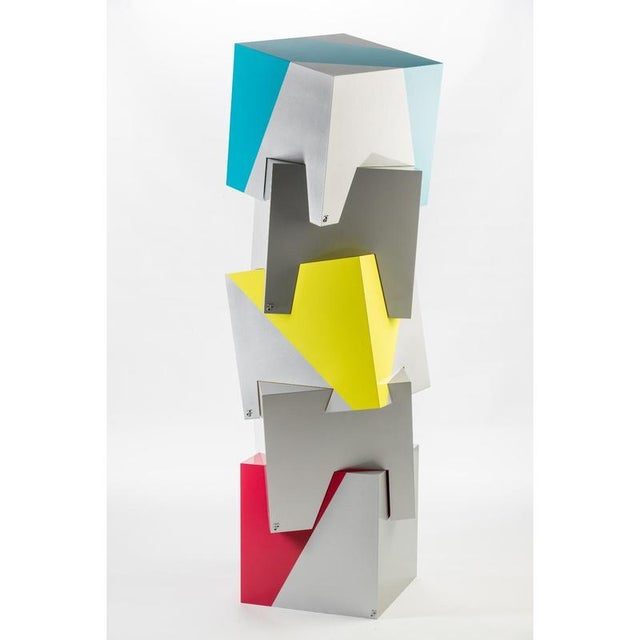 Not Yet Made - Made To Order Sissi Stackable Totem Seats in Powder-Coated Aluminum by Altreforme, Set of 5 For Sale - Image 5 of 13