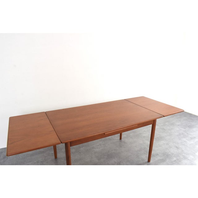 Mid-Century Modern Danish Extendable Dining Table in Teak, 1960s For Sale - Image 14 of 16