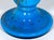19th Century Victorian Moser Blue Opaline Glass Vase: Gilt Floral Decor, 15.5" For Sale - Image 6 of 10