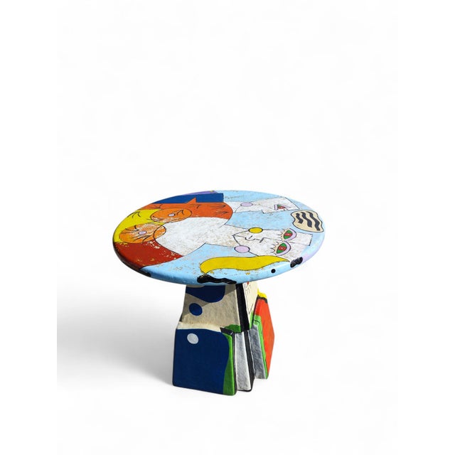 Sculptural Chair and Table by Ludo Huys, 1990s, Set of 2 For Sale - Image 6 of 17