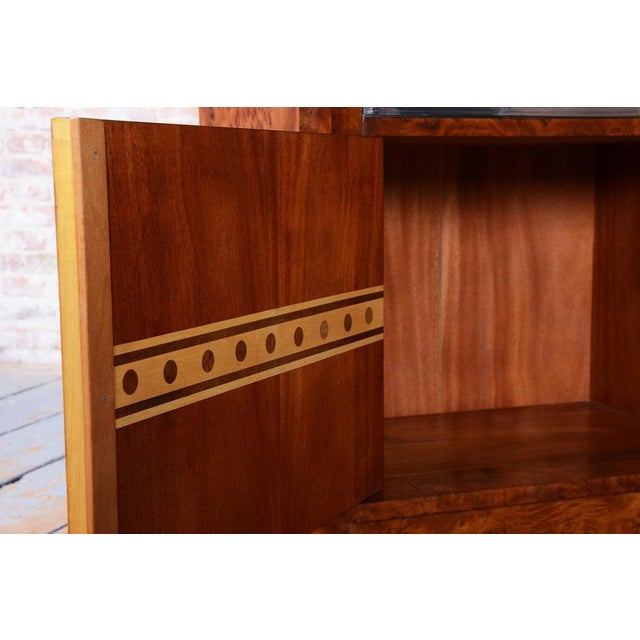 Art Deco Bookcase in Elm and Mahogany, 1920s For Sale - Image 17 of 18
