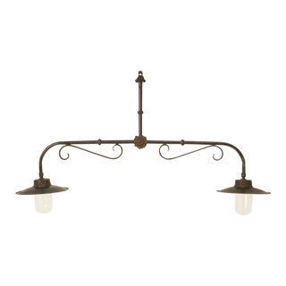 Country French Kitchen or Pool Table Light For Sale