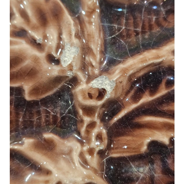 Brown 2 Hamilton Tile Co. "Vine and Leaf" Tiles For Sale - Image 8 of 11