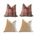 Bundle includes a pair of pillows in: Cowtan & Tout "Clarence" in Gold and Mulberry for Lee Jofa "Nevis” in Russet/Mauve....